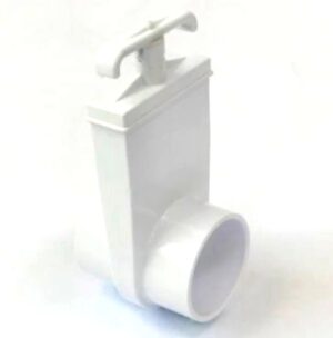 White Pool and Spa Slide Gate Valve