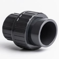 PVC Metric x Inch Adaptor Union Plain