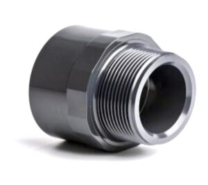 PVC Adaptor Plain x BSP Male Threaded