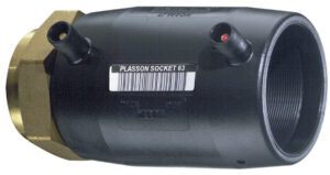 PE Electrofusion Brass Female Transistion Coupler BSP Threaded