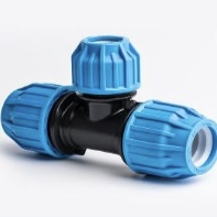 MDPE Compression Fitting Plain Reducing Tee 90