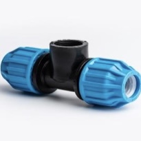 MDPE Compression Fitting Adaptor Tee Female Threaded BSP