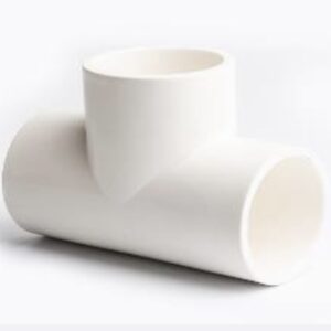 White Pool & Spa Fitting Plain 90 Tee